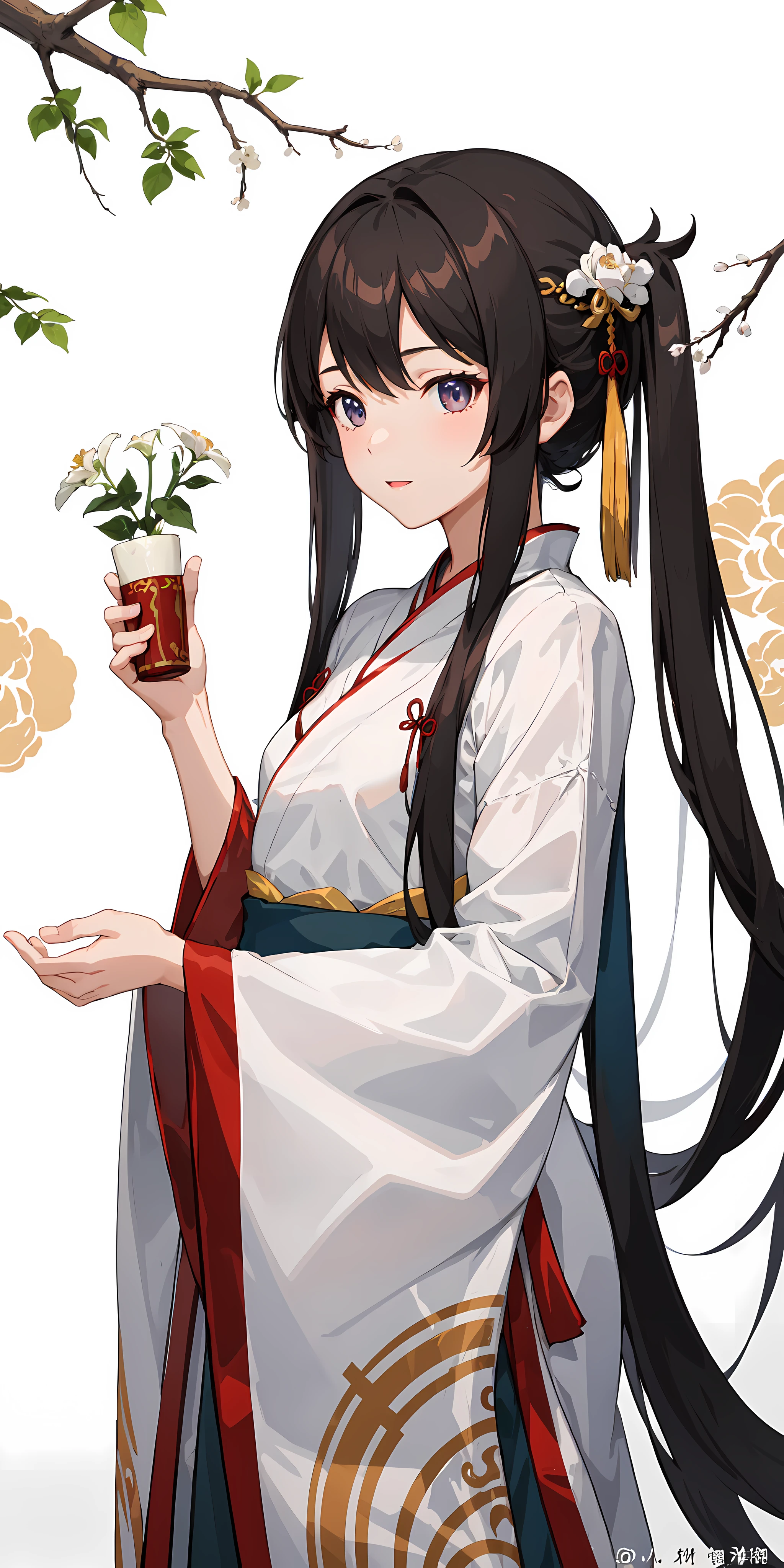 1girl, (hanfu), sidelighting, wallpaper,