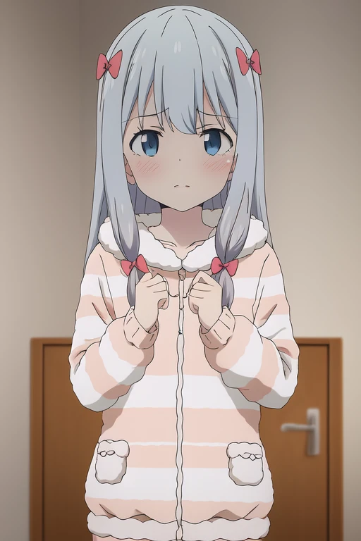 <lora:Eromanga_izumi sagiri:0.7>  izumi sagiri, winter pajamas, 8k, masterpiece, absurdres, anime,