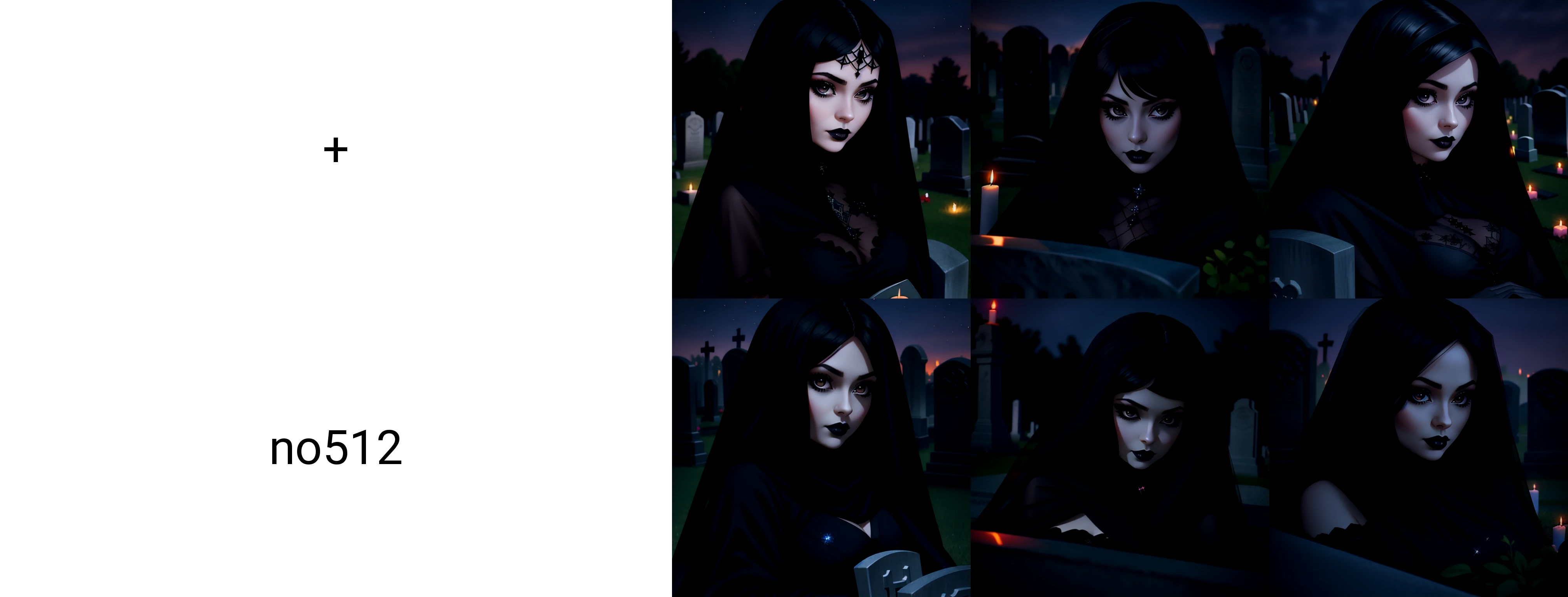 close up of a beautiful goth girl wearing a black dress and veil, laying across a tombstone in a cemetery at night, magical, sparkles, nostalgic