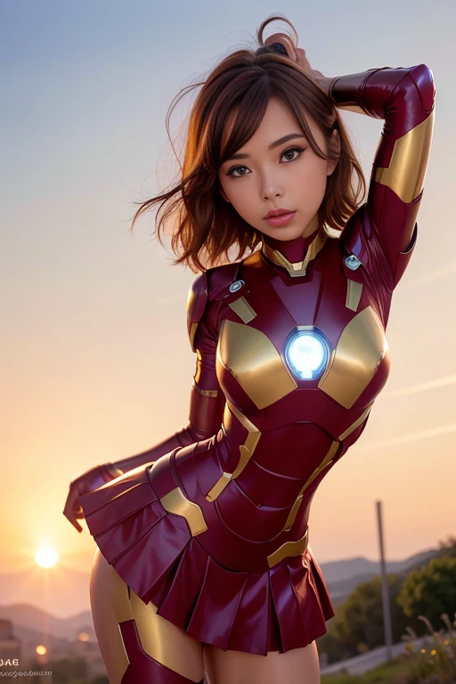 <lora:betterCuteAsian03:0.3>, (wearing ballet dress with tutu:1.2),(wearing irongirl_suit:1.2), sunset,
good hand,4k, high-res, masterpiece, best quality, head:1.3,((Hasselblad photography)), finely detailed skin, sharp focus, (cinematic lighting), night, soft lighting, dynamic angle, [:(detailed face:1.2):0.2], medium breasts, outside,  <lyco:irongirl_ballet_suit:0.35>