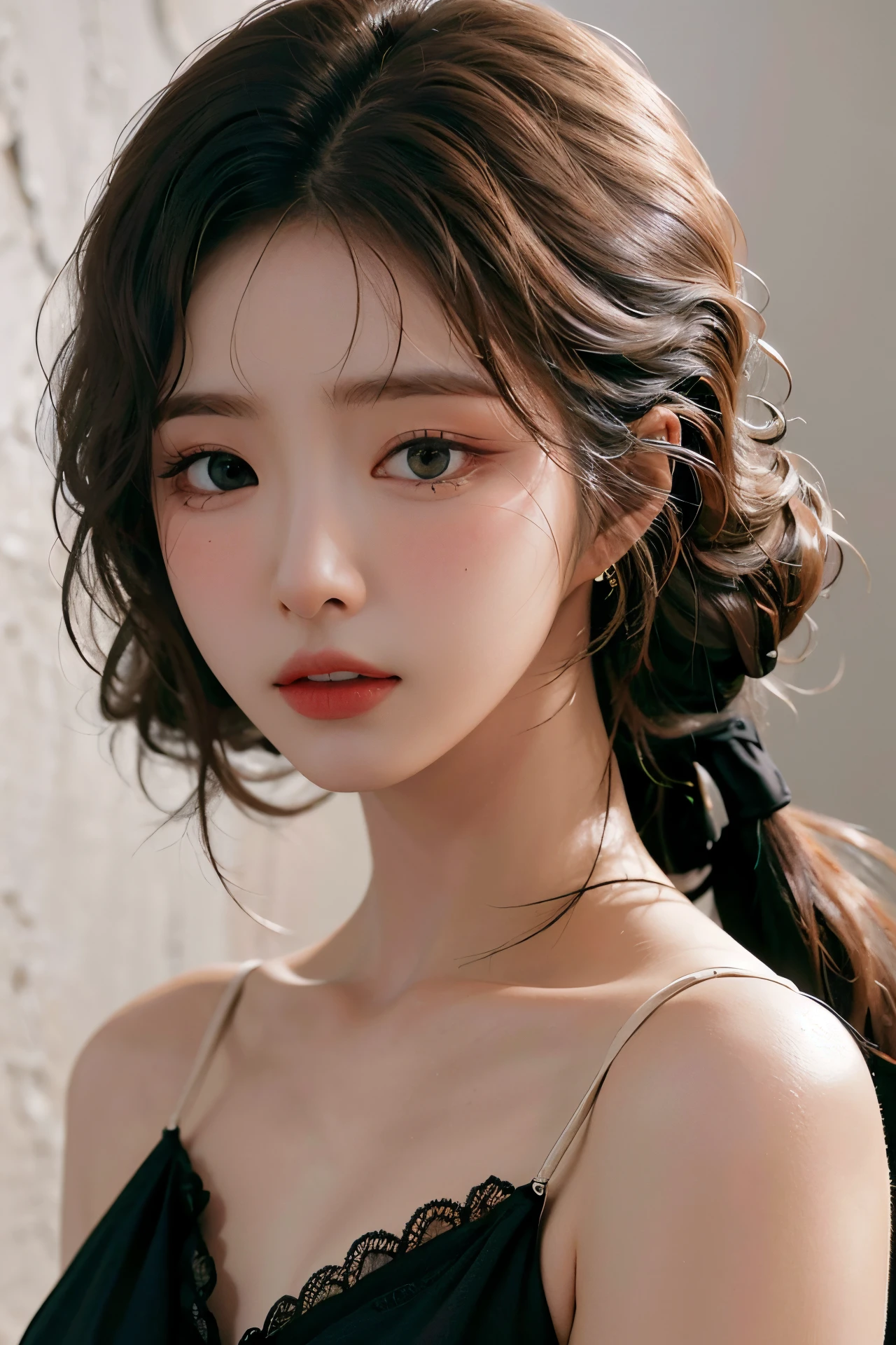 Best quality, masterpiece, ultra high res, (photorealistic:1.4), raw photo, 1girl, long black hair, makeup<lora:FilmProvia2:1.0>