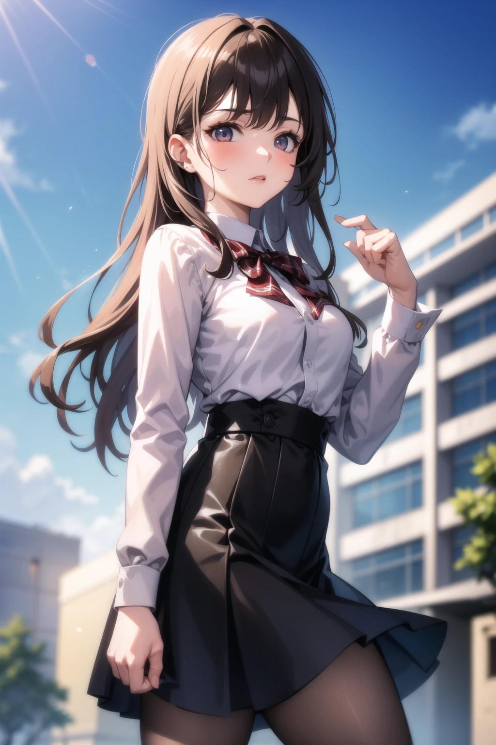 <lora:school_outdoors_v0.2:1> 
1girl, school, school uniform,, masterpiece, best quality, highly detailed