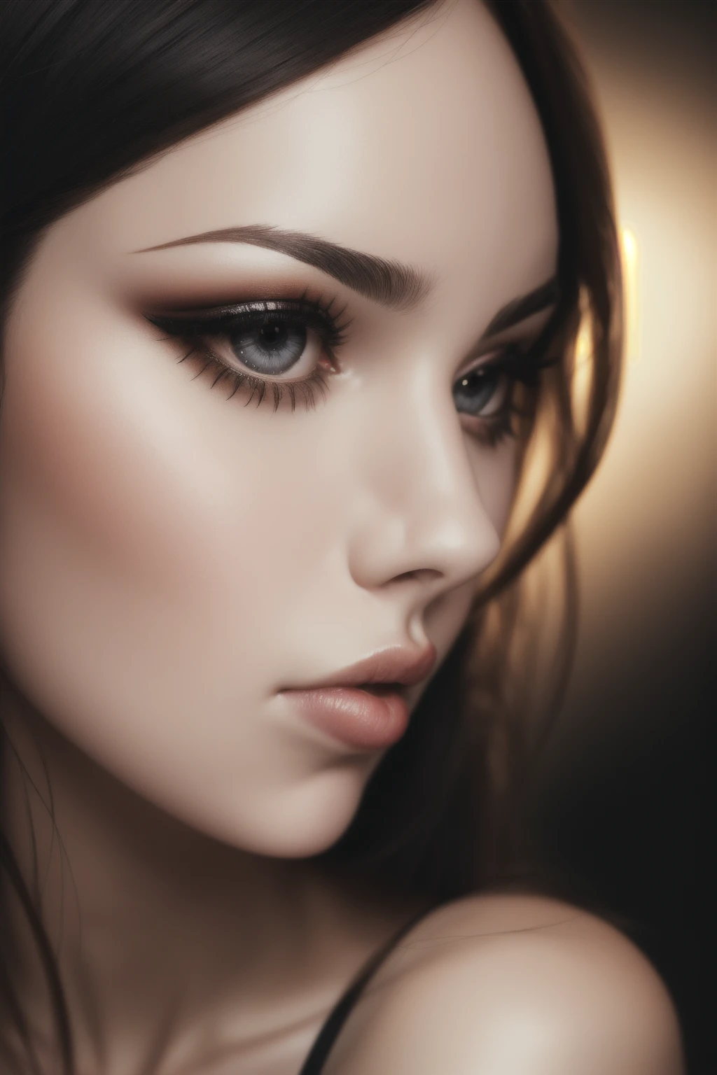 (sharp focus:1.2), portrait, ((posing)), (beautiful face:1.1), detailed eyes, luscious lips, ((skindentation)), (bright studio lighting:1.2), depth of field, bokeh, 4K, HD