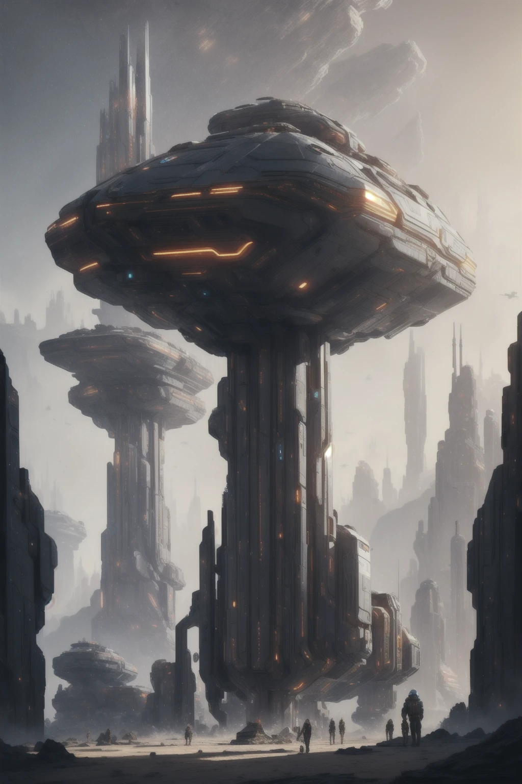 oil on matte canvas, sharp details, the expanse scifi spacescape ceres colony, intricate, highly detailed, digital painting, rich color, smooth, sharp focus, illustration, Unreal Engine 5, 8K, art by artgerm and greg rutkowski and alphonse mucha