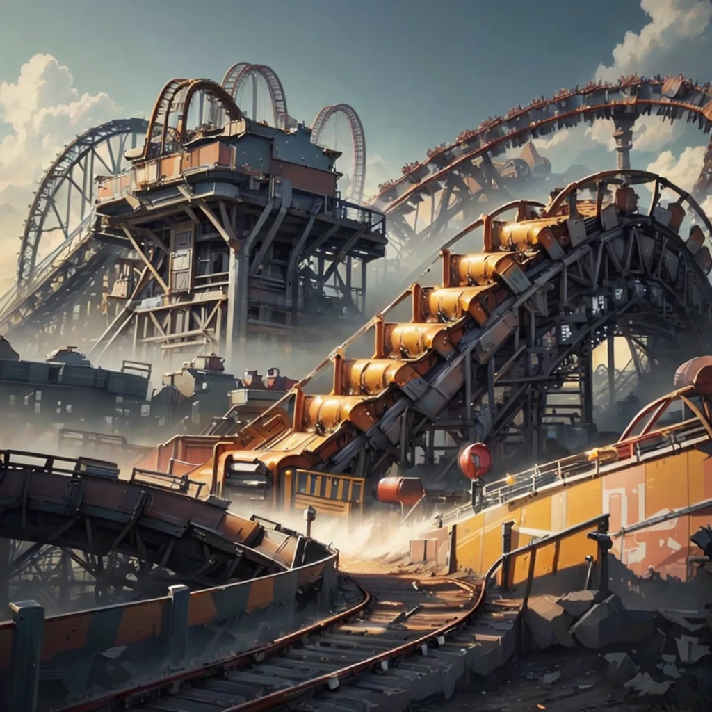 <lora:CnCGDIAIv2:.9> CnCNODAI rollercoaster, ultra detailed, Hyperrealistic, sharp focus, octane render