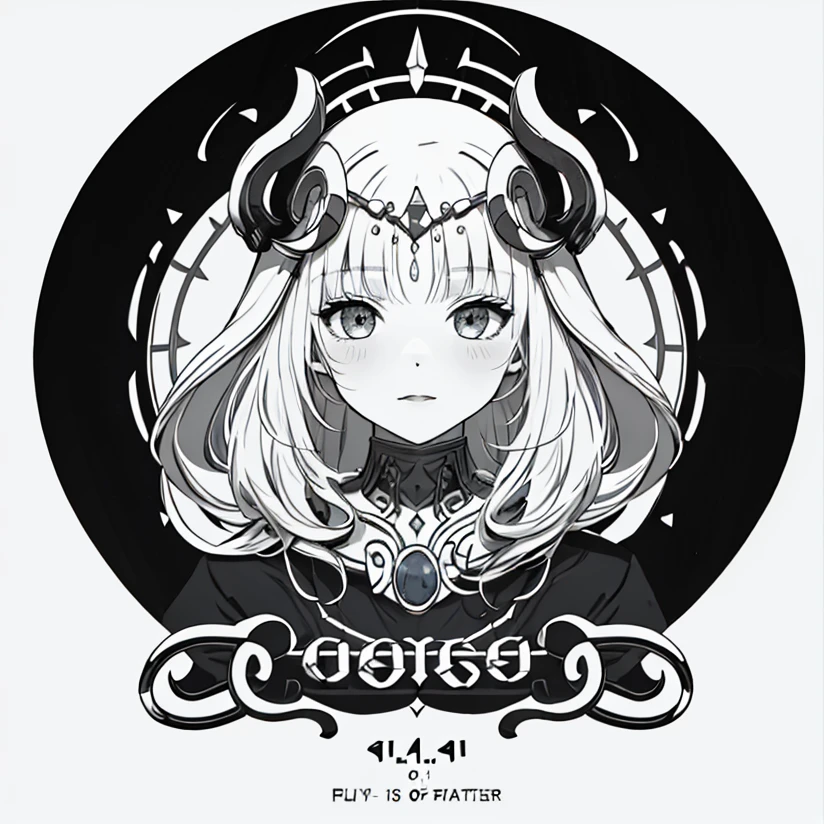 (masterpiece:1.2, best quality),
Graphic details, perfect design,
1girl,front,positive and negative space,Black and white portrait:1.4,Badges, circles, wings, graphics,Symbol, totem,white background,simple background,parody, solo, grey,rhodes island logo:1.6
,Military armband,Black and white negative graph:1.4 <lora:TsumasakyNilouGenshin_v1:0.6>