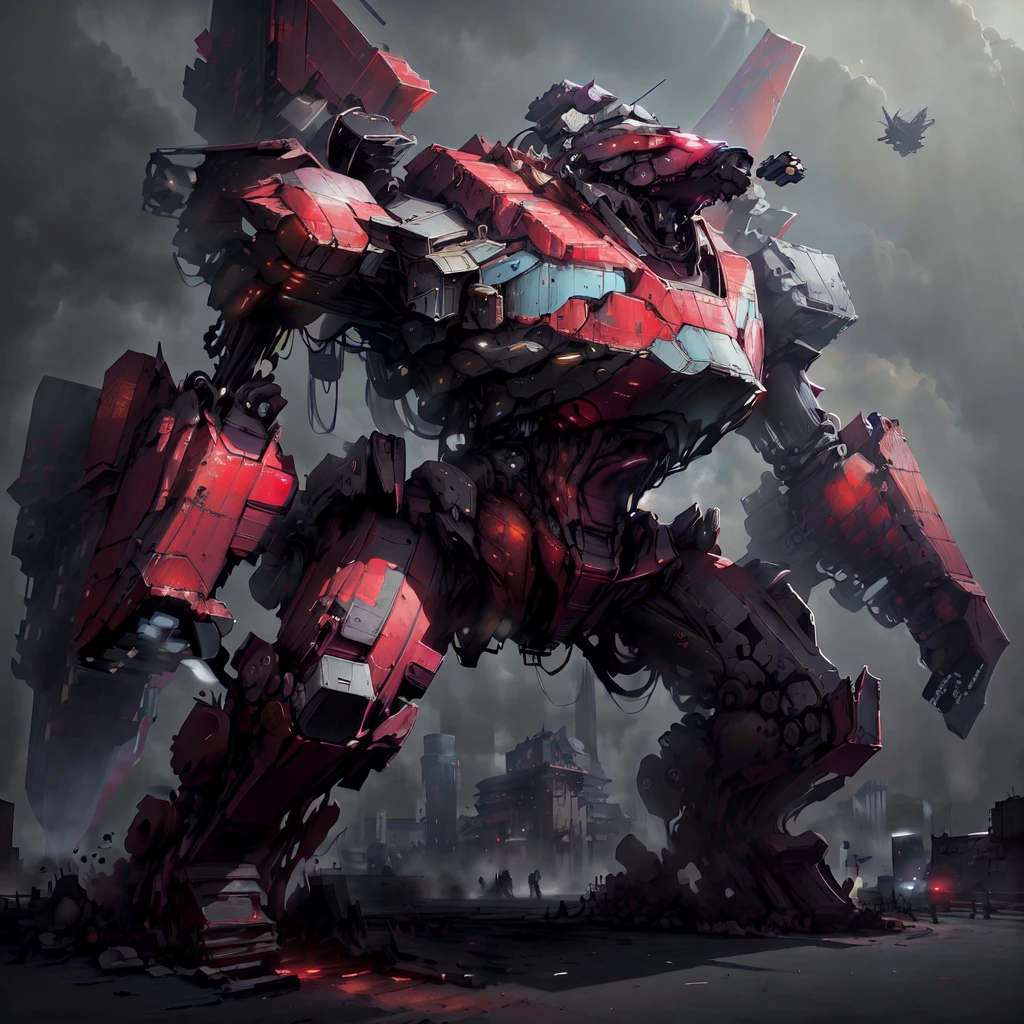 <lora:CnCNODAIv2:.95> CnCNODAI  battle mech