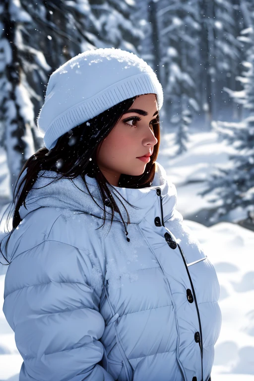 woman, snow , fcPortrait