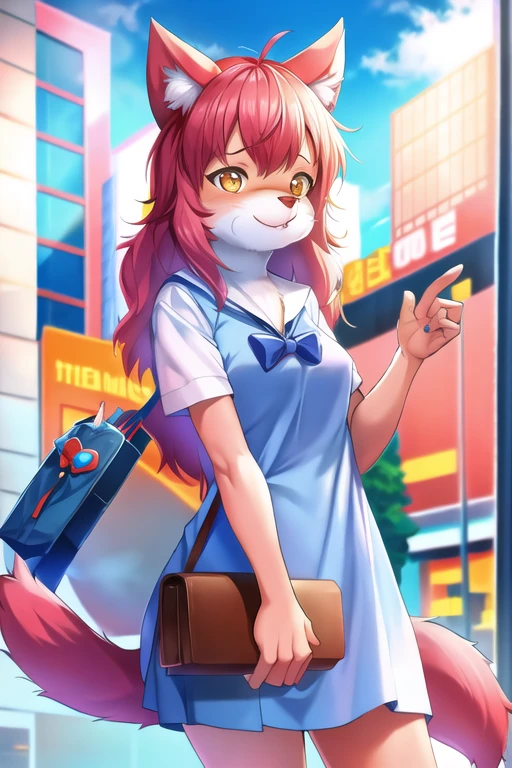 thetermfurchan, dress, city  <lora:fur_chan:1>