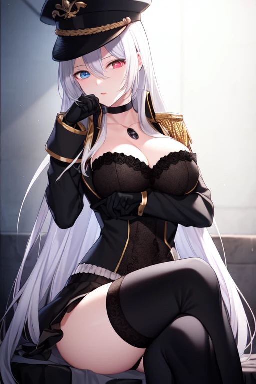 Woman knight、a beauty girl、huge tit、Excellent style、Nice Buddy、glamorous、leotard、s Armor、Armor shoulder rest、knee boots、gauntlets、silber hair、Longhaire、Ahoge、、full body seen