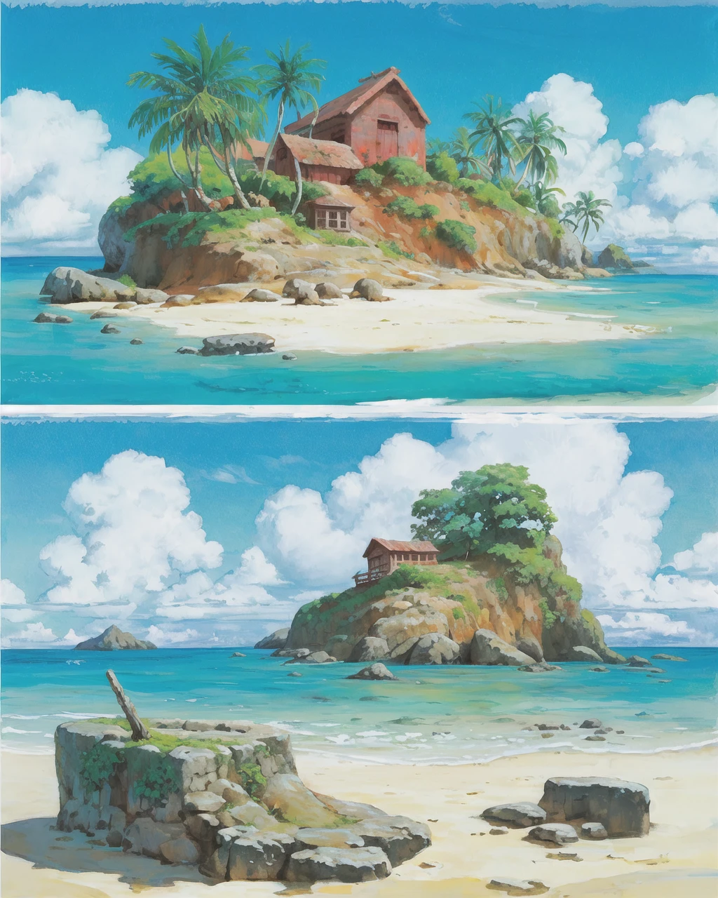 1other,Oceans, islands, ancient buildings, pirates,concept