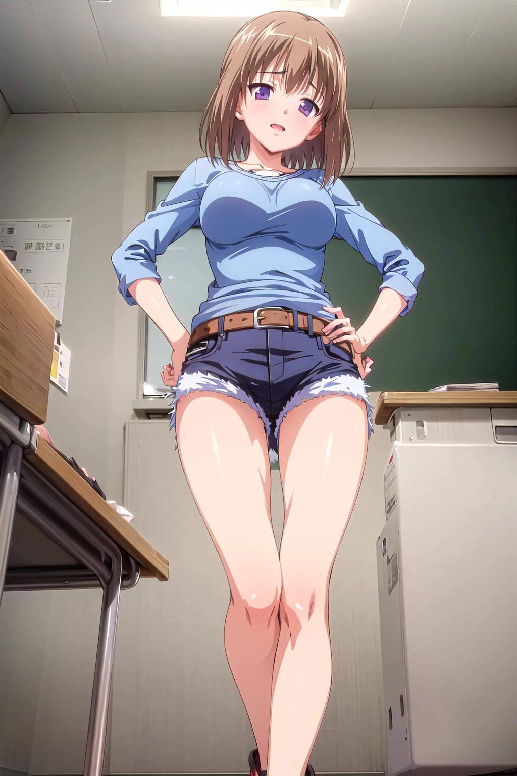 High Bara TV, Anime screenshots, ((highest quality)) , ((masterpiece)), Very detailed, Unity ,2k wallpaper, wonderful, In detail, masterpiece, highest quality, Very detailed 8k wallpaper, Super detailed, High resolution, Very detailed, , (One girl), , In detailed beautiful eyes, Brown Hair, short hair, alone, ((The body is slim)), indoor, Professional, Absurd, Super detailed, Very detailed, Exquisitely crafted, High resolution, 超High resolution,NFSW,Sit down and spread your legs, gravure, ,pubic hair,nipple,tsurime, t, ((open vagina)),panty shot,