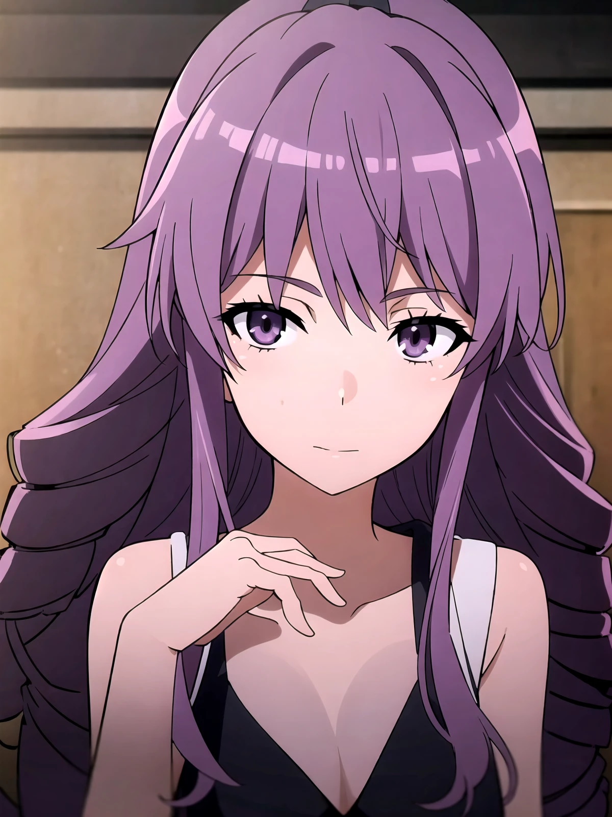 1girl, (shapely body), (solo), 19 years old, hdr, <lora:Junko_Hokaze_V4:0.7>, school uniform, epic realistic, RAW, analog, (1 person), realistic shadows, ((highly detailed skin, skin details)), sharp focus, 8k UHD, DSLR, high quality, Fujifilm XT3, soft cinematic light, adobe lightroom, photolab, hdr, intricate, highly detailed, (hdr:1.4), sunrise, purple hair