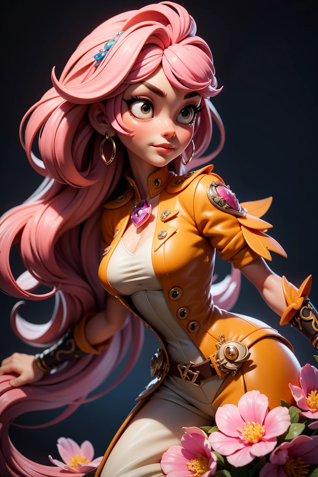 3dmm style,(masterpiece, best_quality, ultra-detailed:1.3), epic, illustration, welcoming, Foxglove