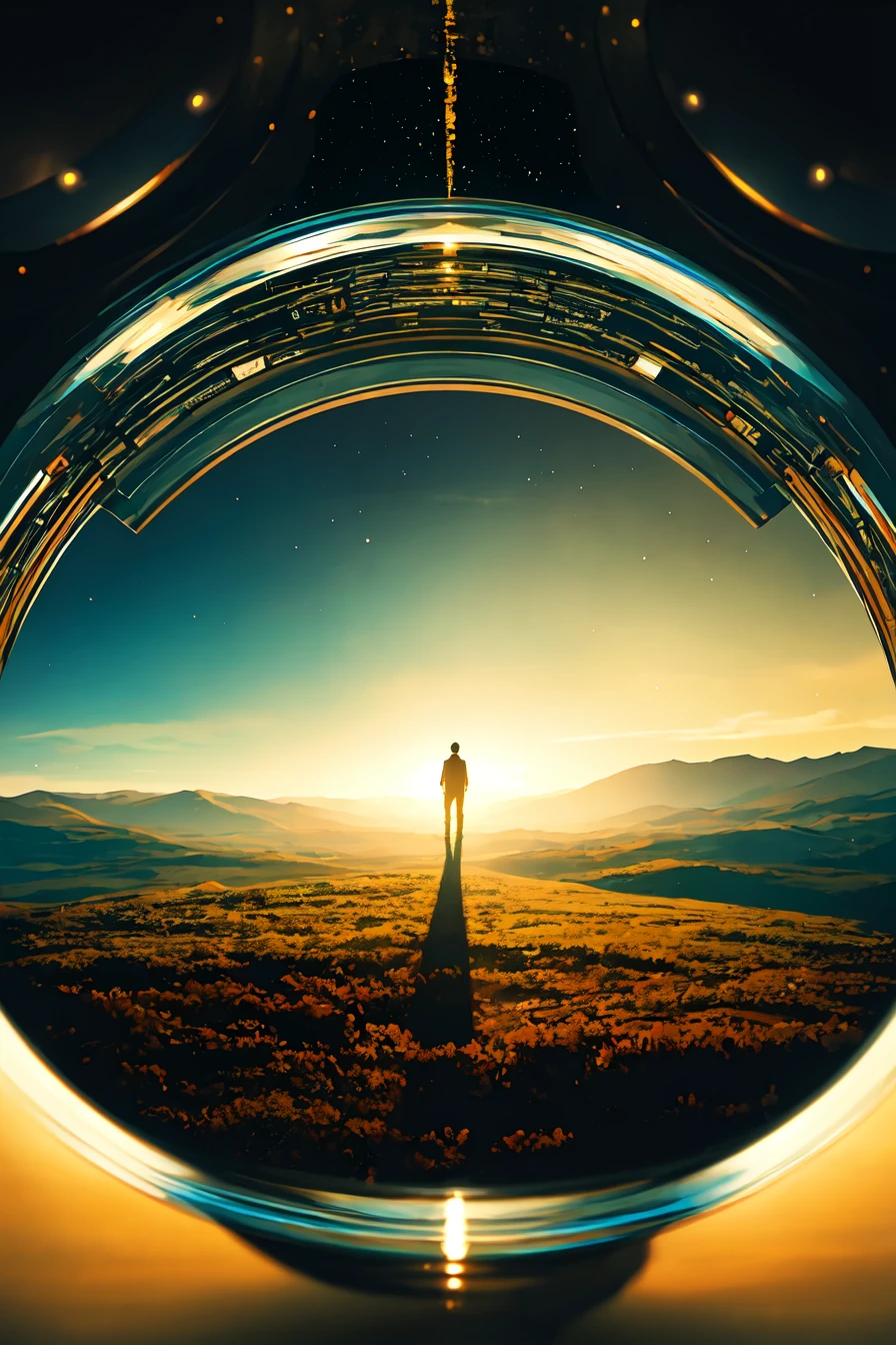 abstract dream, space, intricate, grand scale, alone, cinematic film still, insane detail, sharp focus, depth of field, realistic lighting, (realistic perspective), complex, (multiple subjects), 4k HDR