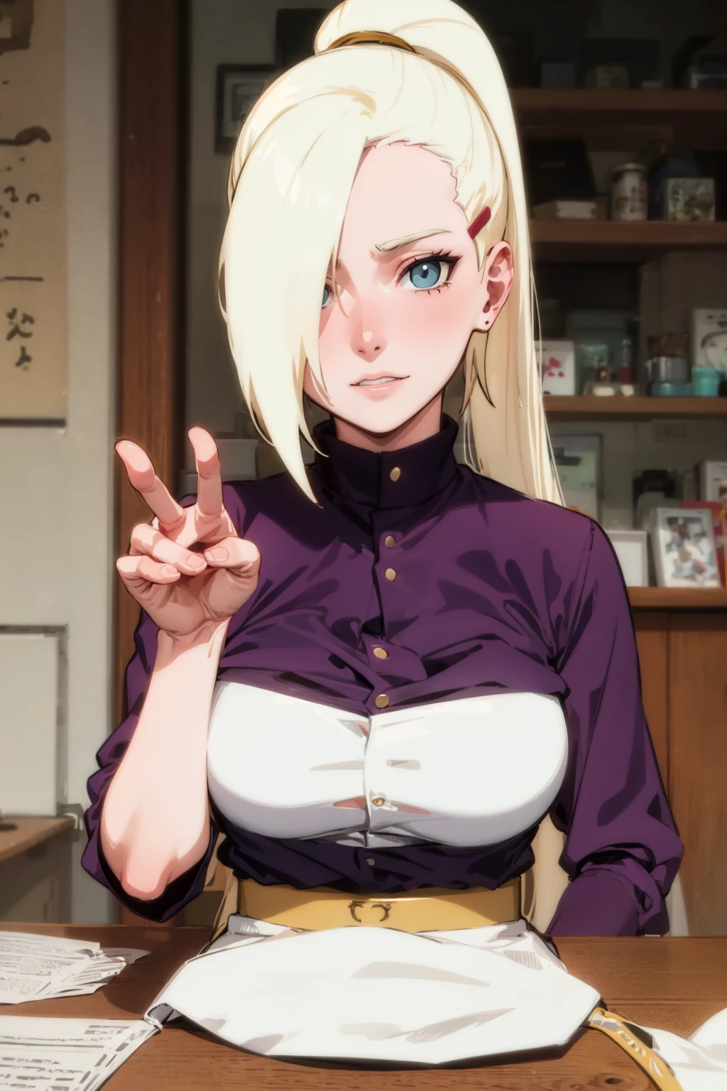 <lora:ino yamanaka epoch5:1> yamanaka ino, looking at viewer,