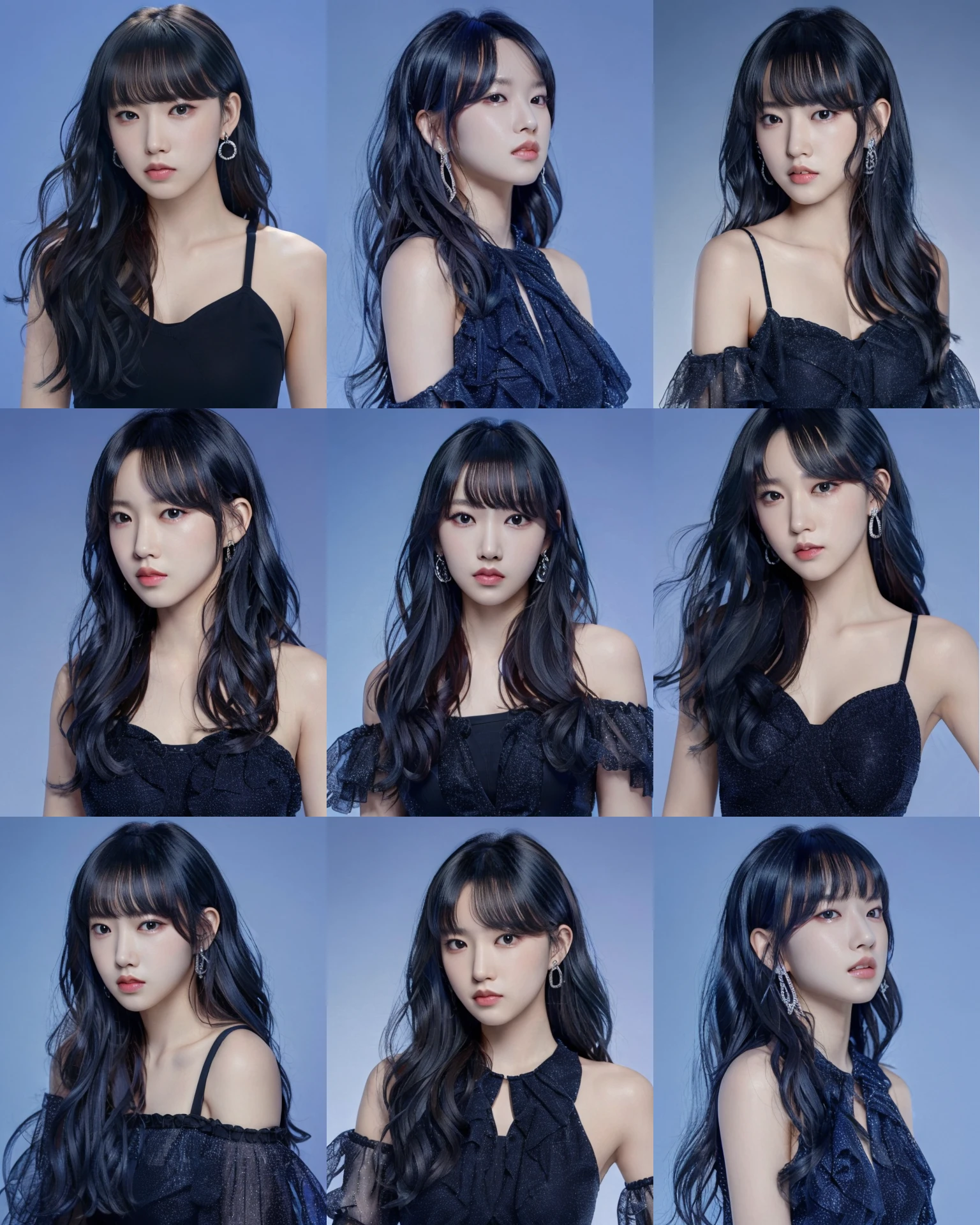 best quality, lisa, 1girl, solo, simple background, black hair, bare shoulders, closed mouth, upper body, , black eyes, lips, realistic