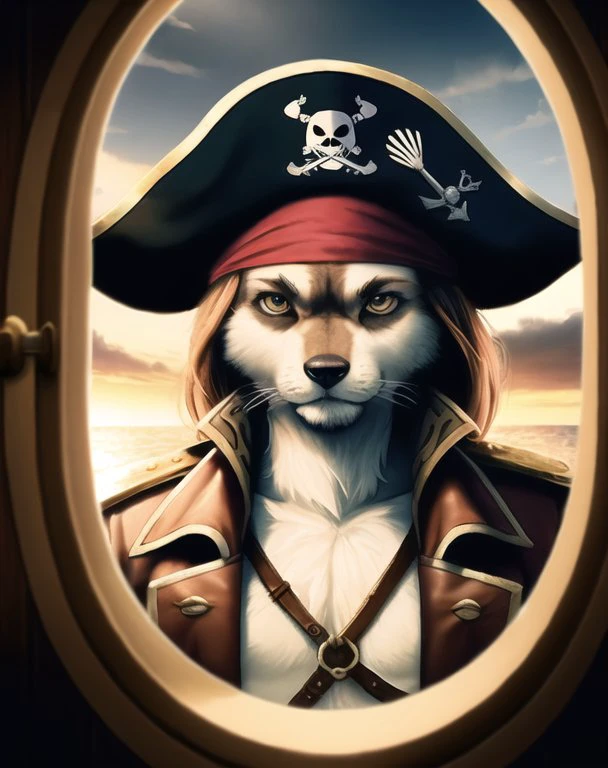 (fluffy anthro furry), pirate, captain jack sparrow, detailed eyes, detailed face, cosplay
BREAK detailed background, e621, cinematic lighting, hdr, bloom, detailed fur