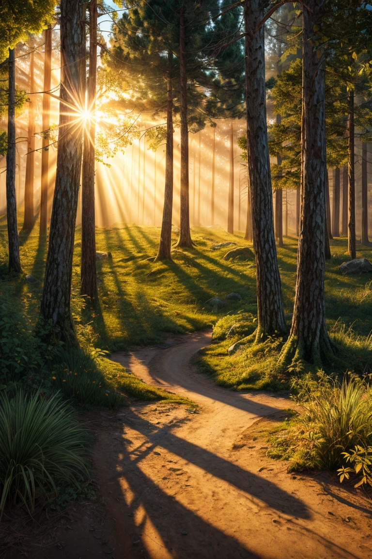 RAW photo of forest landscape, Photorealistic, Hyperrealistic, Hyperdetailed, soft lighting, subsurface scattering, realistic, heavy shadow, masterpiece, best quality, ultra realistic, 8k, golden ratio, Intricate, High Detail, film photography, soft focus <lora:add_detail:1>