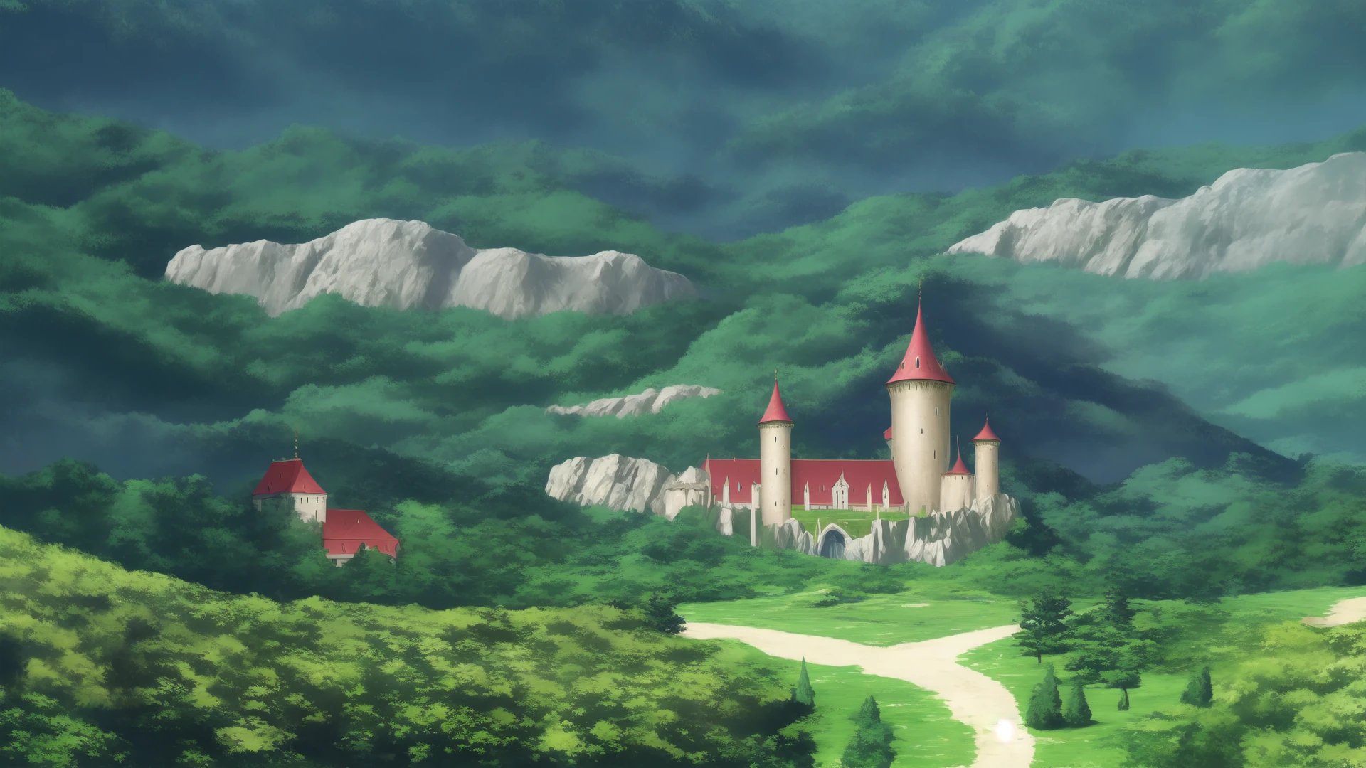 <lora:Bakuen_backgrounds:0.7> ultra detailed fantasy castle, 8k, masterpiece, absurdres, anime,