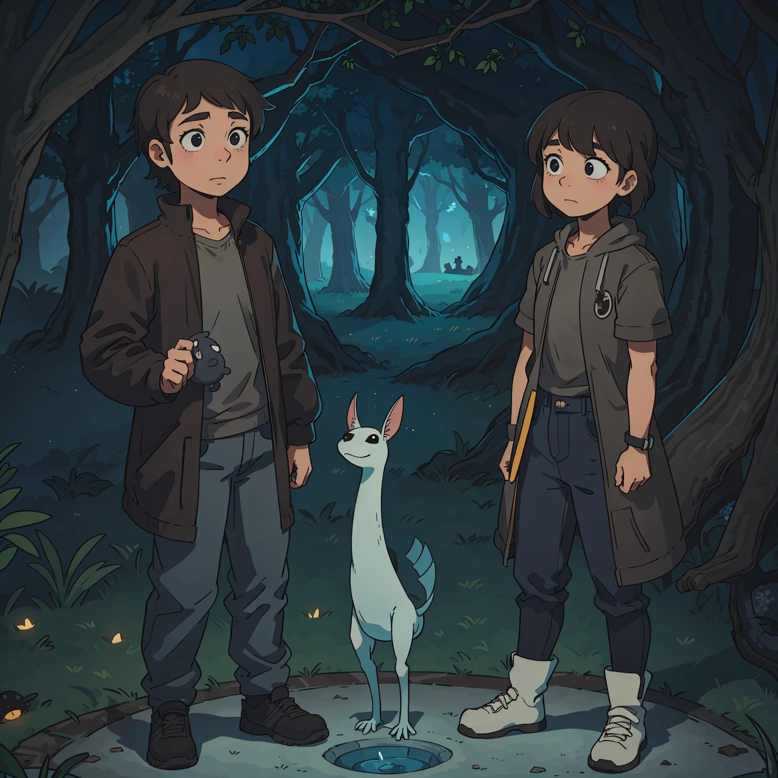 (best-quality:0.8), (best-quality:0.8), she finds a strange and disturbing creature underground