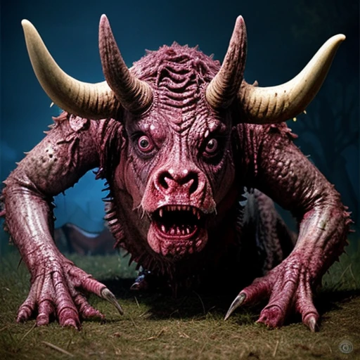 <lora:fx-monsters:0.6> fx-monsters dead cow creature