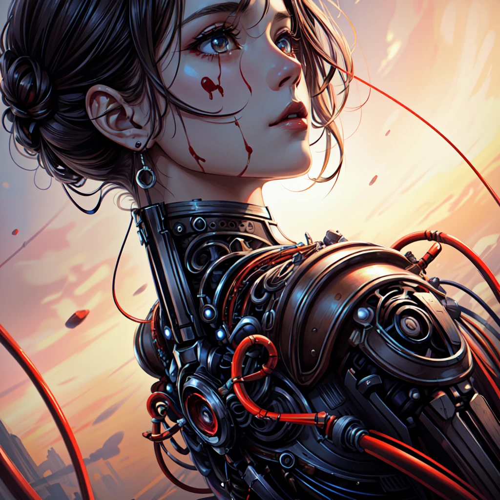 1mechanical girl,((ultra realistic details)), portrait, global illumination, shadows, octane render, 8k, ultra sharp,metal,intricate, ornaments detailed, cold colors, egypician detail, highly intricate details, realistic light, trending on cgsociety, glowing eyes, facing camera, neon details, machanical limbs,blood vessels connected to tubes,mechanical vertebra attaching to back,mechanical cervial attaching to neck,sitting,wires and cables connecting to head
abstract dream, space, intricate, grand scale, alone, cinematic film still, insane detail, sharp focus, depth of field, realistic lighting, (realistic perspective), complex, (multiple subjects), 4k HDR,<lora:add_detail:0.5>,<lora:more_details:0.25>,<lora:20230530123038:0.25>,