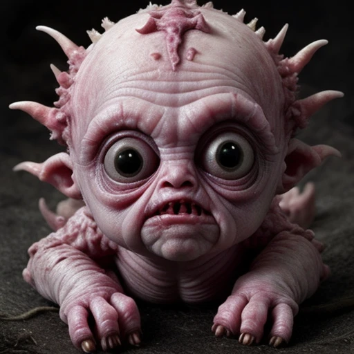 <lora:fx-monsters:0.3> fx-monsters dead baby creature