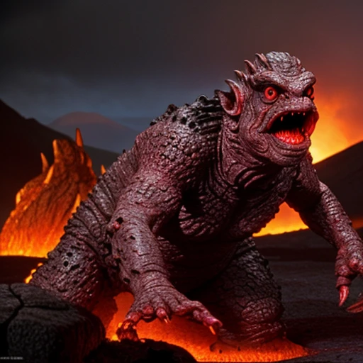 <lora:fx-monsters:0.6> fx-monsters dead lava creature
