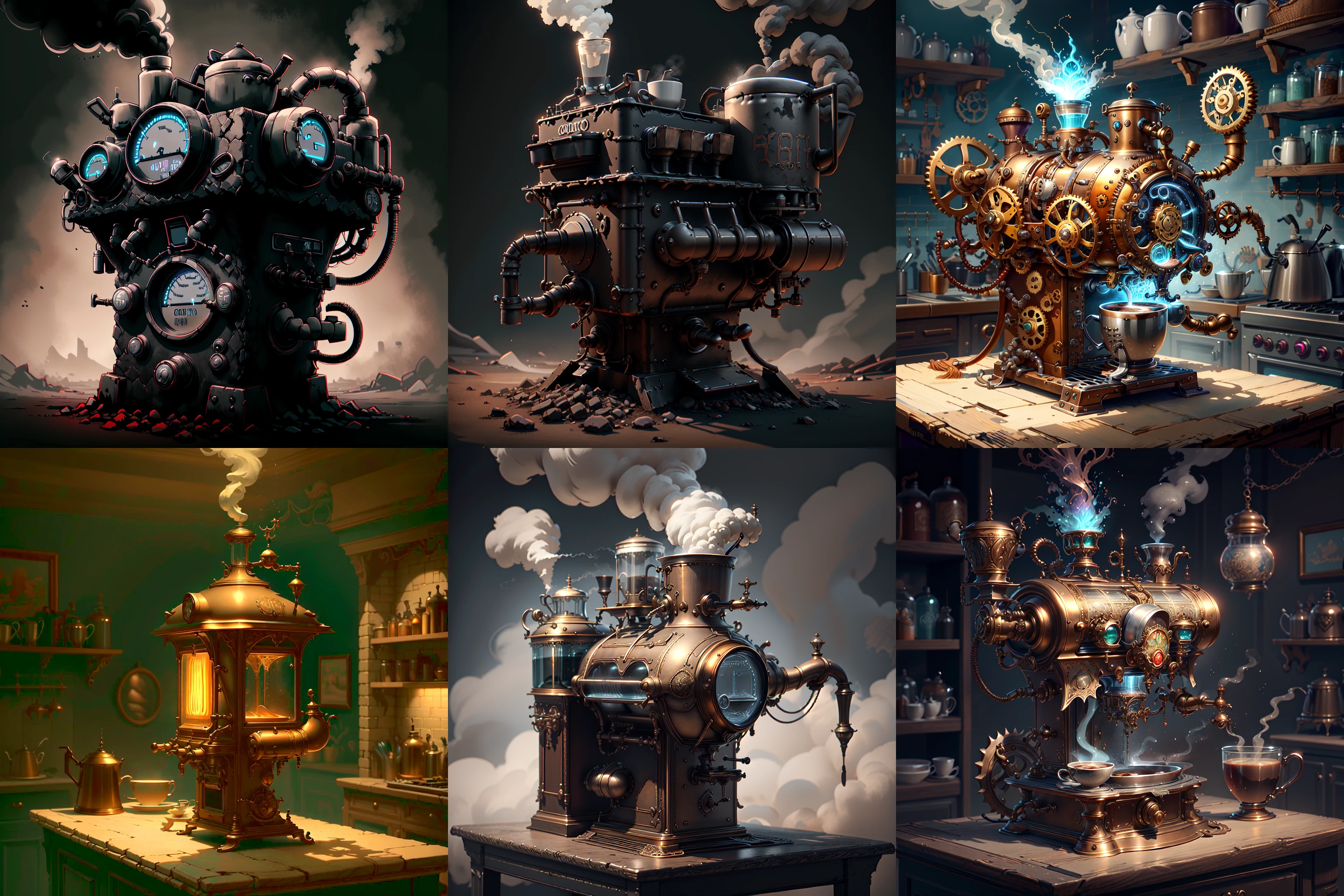 <lyco:SteamPunkBundle2v:0.9> ManyGaugesAI ,CoalPunkAI
coffee machine
, detailed, intricate