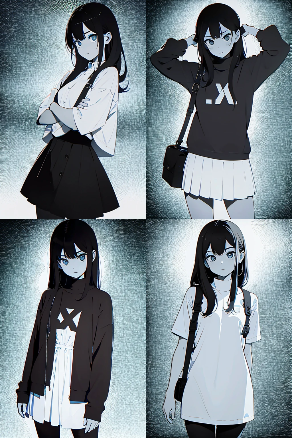 1 girl, <lora:BD_manga_style_v1:1>