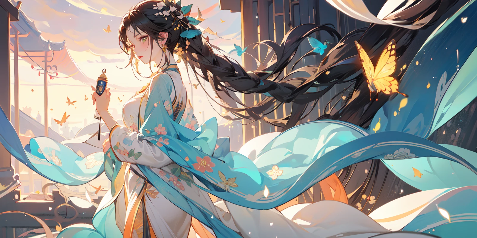 nsfw,(Masterpiece:1.2, high quality), (pixiv:1.4),cowboy shot, 1girl,
Eyebrows like early spring willow leaves, often with rain hate cloud sorrow; Face such as peach blossom in March, hidden amorous month. Thin waist curl, constrained yan lazy warbler languid; Sandalwood mouth light, seduce the bee crazy butterfly chaos. Enchanting jade speech, beautiful jade fragrance.
<lora:Chinese style_20230608163116-000018:0.8>