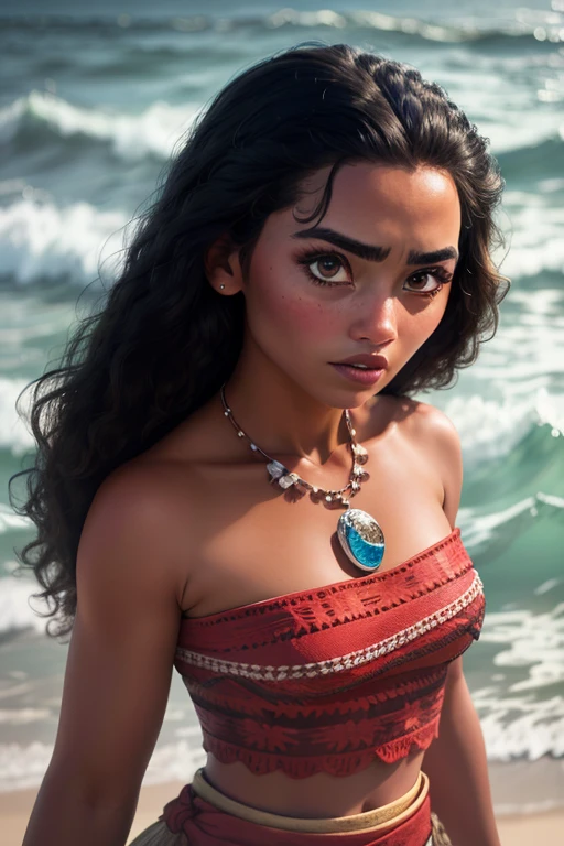 <lora:moana:0.6>moana, 1girl, solo, long hair, black hair, bare shoulders, jewelry, upper body, dark skin, necklace, dark-skinned female, strapless, ocean (masterpiece:1.2), (best quality), (ultra detailed), (8k, 4k, intricate),(full-body-shot:1), (highly detailed:1.2),(detailed face:1.2),(detailed background),detailed landscape, (dynamic angle:1.2), (dynamic pose:1.2),