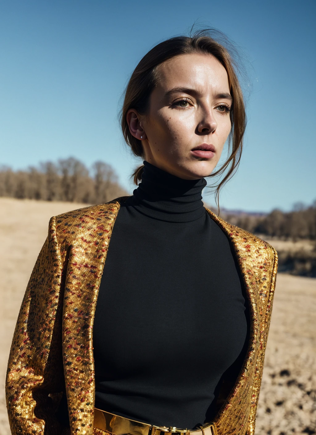 A stunning intricate full color portrait of (sks woman:1),
wearing a black turtleneck,
epic character composition,
by ilya kuvshinov, alessio albi, nina masic,
sharp focus, natural lighting, subsurface scattering, f2, 35mm, film grain