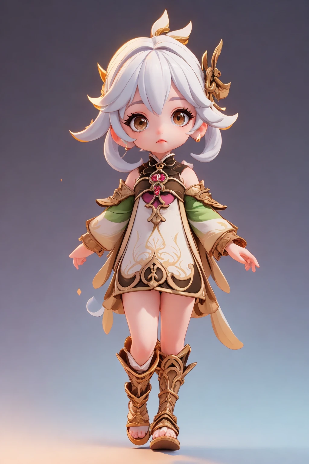 <lora:3dcharacter-000004:0.6:MIDD>, 3dcharacter,(full body:1.2),simple background, masterpiece,best quality,(light cream gradient background:1.1) ,nahida, genshin impack <lora:Nahida:0.8:MIDD>