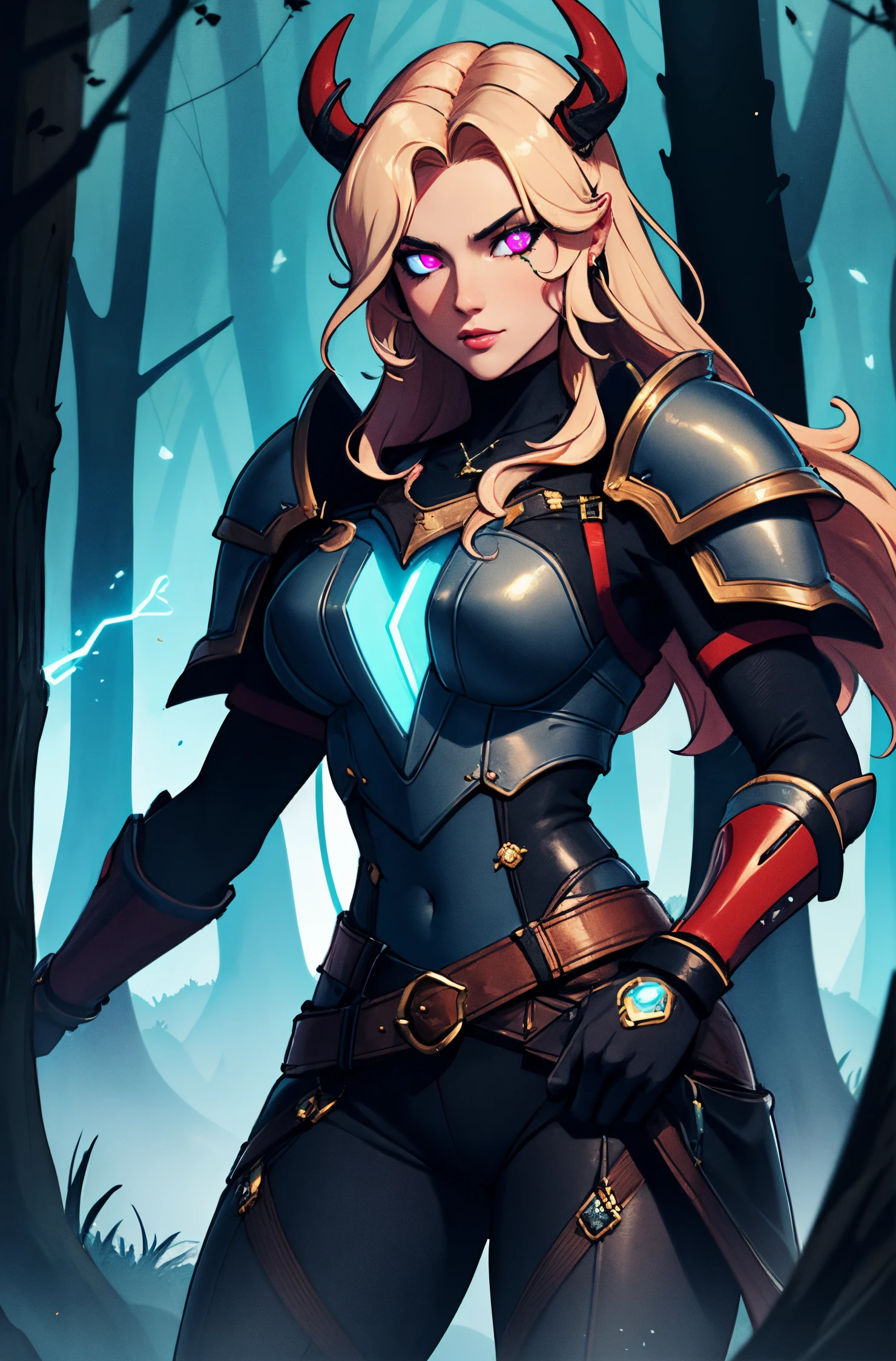 8K, (best quality:1.3), (masterpiece:1.3), (detailed:1.2), UHD, distinct image, (Cowboy shot), ((photogenic, rule of thirds)), RAW photo, sharp focus, film grain and rich, deep colors, shadows
Solo, looking at viewer, long hairstyle, Neon viking armor, neon hamelet, blue glowing eyes, Viking Style,
Forest,((female pov)),
natural volumetric lighting, Neon ethereal ligthing,