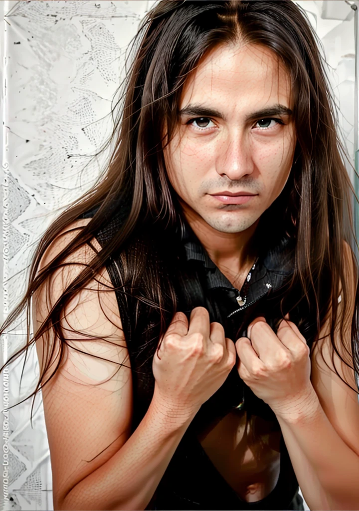 (AndreMatosQuiron person), (best quality:1.1), (realistic:1.4) (detailed:1.1),
1boy, facial hair, black eyes, long hair, <lora:quiron_AndreMatos_v1_lora:1.0>