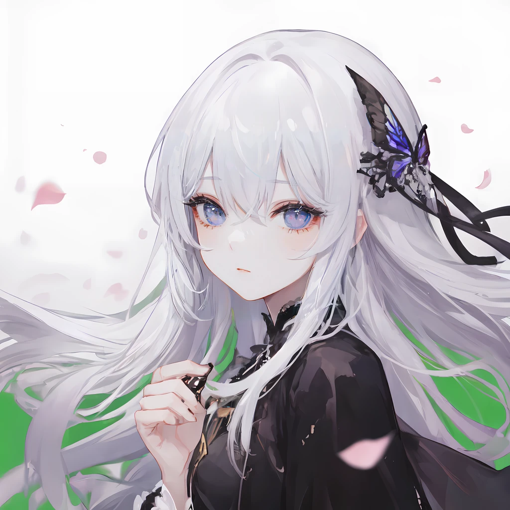 white background,1girl,fluttering petals, (depth of field, blurry, blurry background, bokeh:1.2),<lora:add_detail:1>,