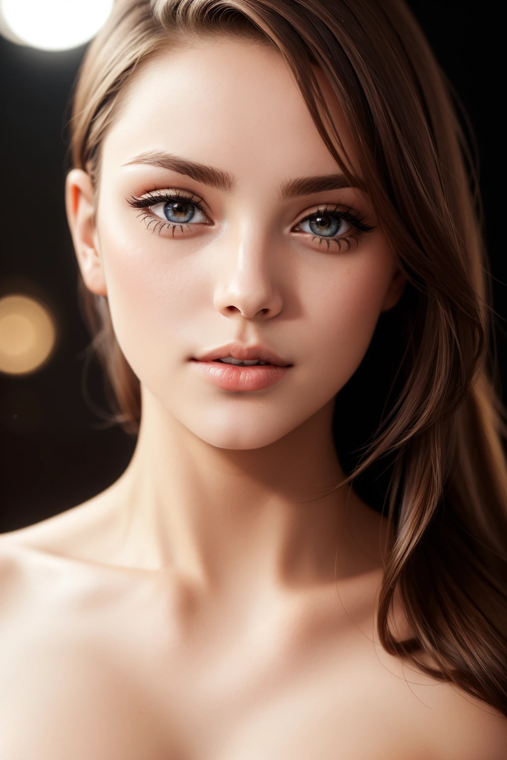 (sharp focus:1.2), portrait, ((posing)), (beautiful face:1.1), detailed eyes, luscious lips, ((skindentation)), (bright studio lighting:1.2), depth of field, bokeh, 4K, HD