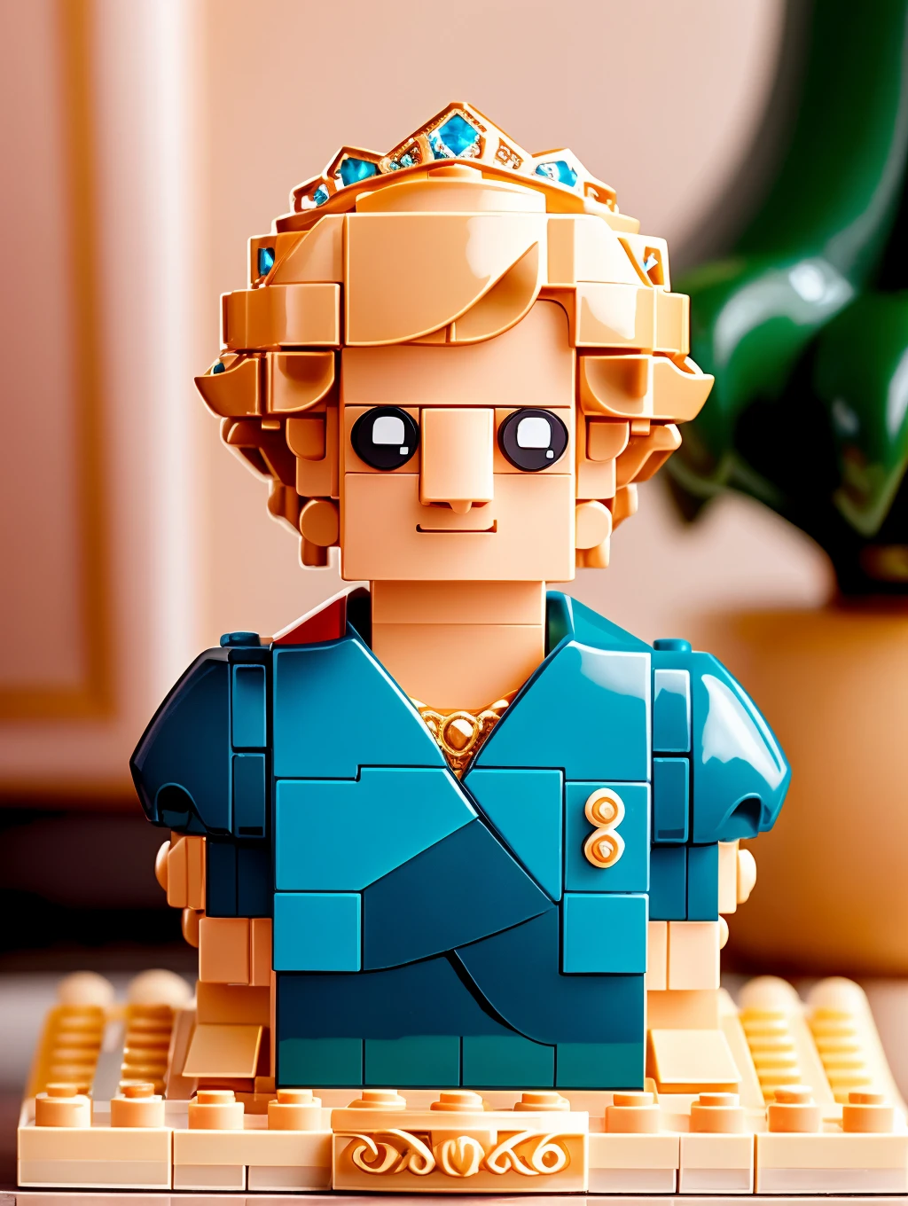 LEGO BrickHeadz Princess Diana <lora:lego_v1.0:0.8>, 8k uhd, high quality, film grain