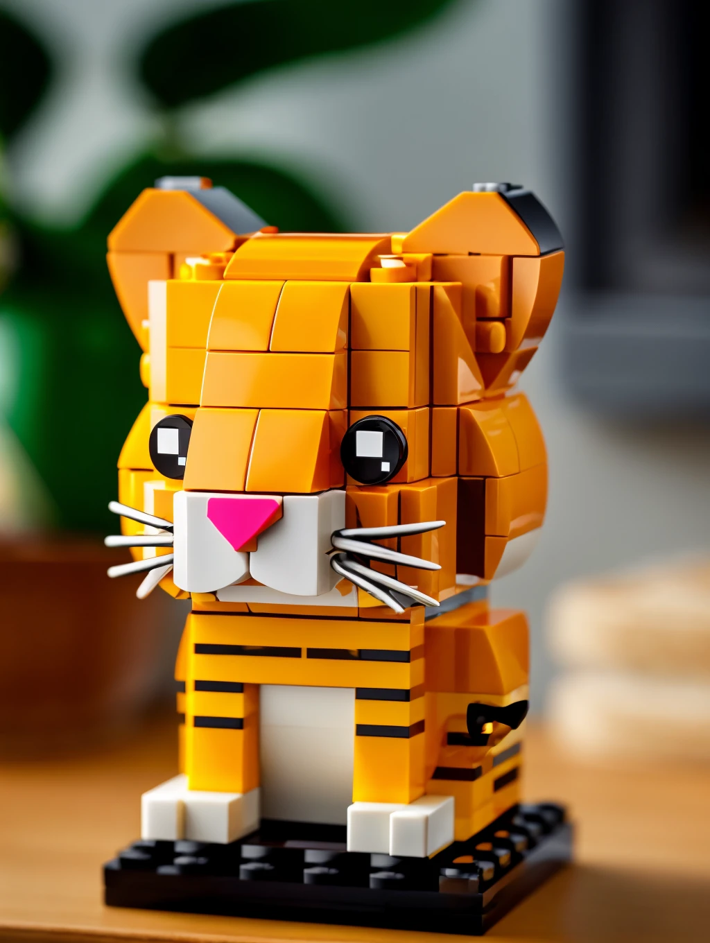 RAW photo, LEGO BrickHeadz tiger on a table <lora:lego_v1.0:0.8>, (high detailed skin:1.2), 8k uhd, dslr, soft lighting, high quality