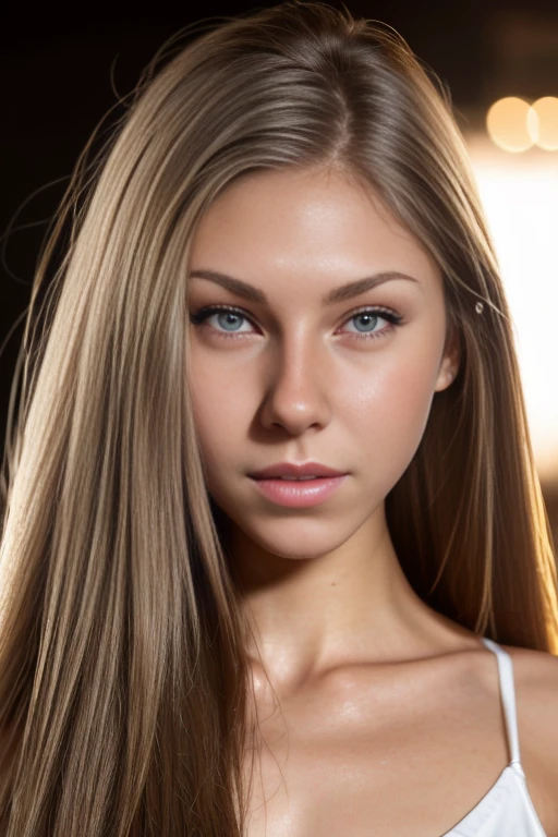 (realistic, photo-realistic:1.37),(8k, RAW photo, best quality, masterpiece:1.2), cute, ultra-detailed,heart-shaped pupils,physically-based rendering, ultra high res, kodakvision color, shot on Arricam LT Camera, bokeh, sharp focus,
looking at viewer,photorealistic,realistic, solo, photorealistic, best quality,extremely detailed face,extremely detailed eyes and face, beautiful detailed eyes,absurdres, incredibly absurdres,haunting smile,Messy hair, floating hair, ,