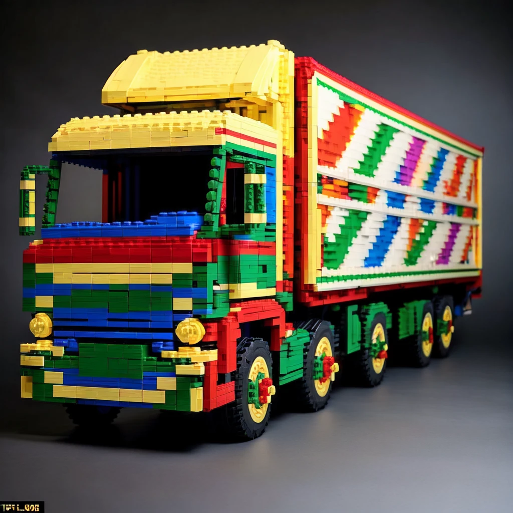 <lora:LegoAISD:1> LegoAI truck , detailed, intricate