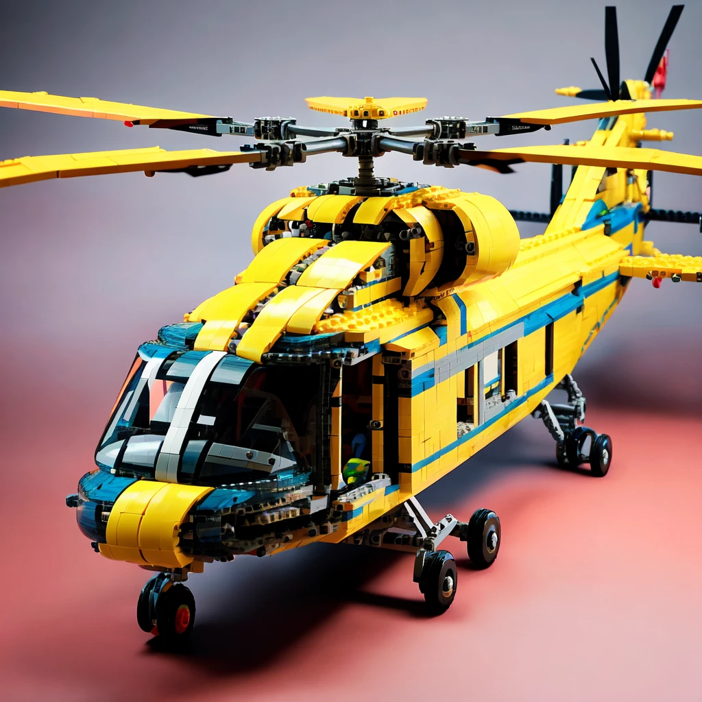 <lora:LegoAISD:1> LegoAI helicopter , detailed, intricate