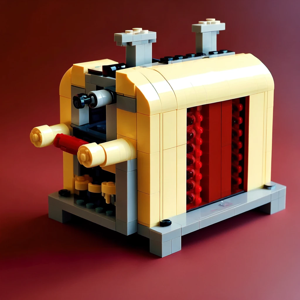 <lora:LegoAISD:1> LegoAI toaster , detailed, intricate