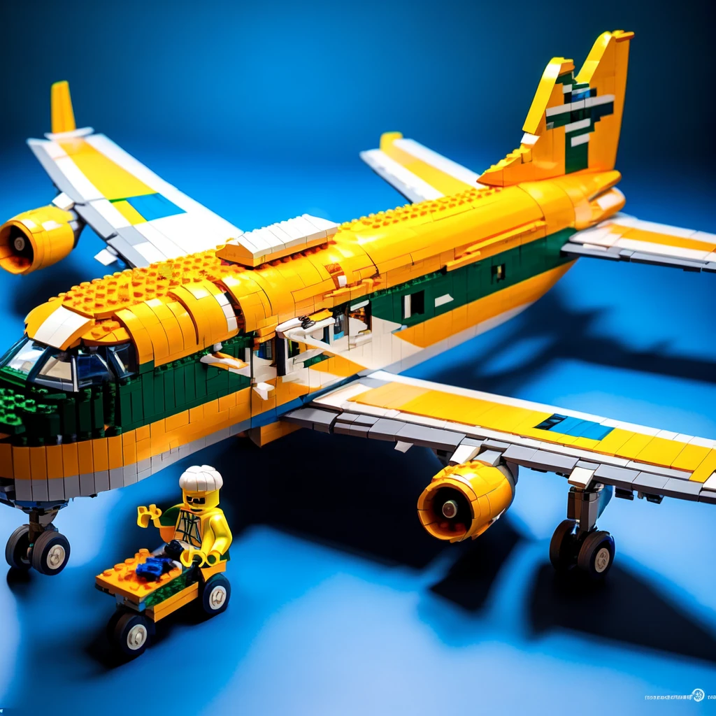 <lora:LegoAISD:1> LegoAI aircraft , detailed, intricate