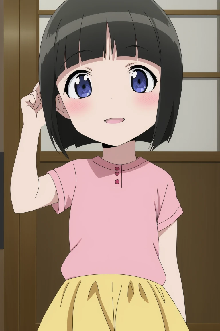 score_9, score_8_up, score_8, source_anime, 1girl, solo, chibi, black eyes, black hair, hair bund, masterpiece, expensive quality, very_expensive_solve, big_file size, full color,(completely nude:1.2),pussy,niplles, blush, blank expression,
simple background, blurry background,