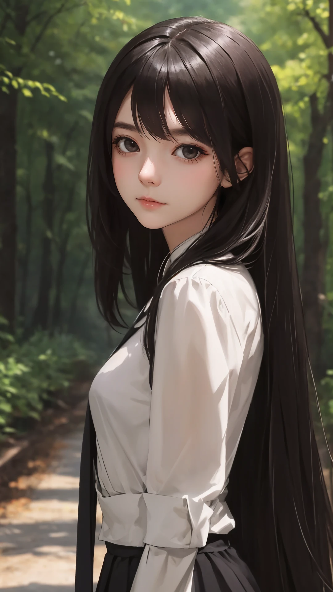 (lady:1.2),looking at viewer,(cinematic:0.7),depth of field,dark hair, dark eyes,
outdoors,