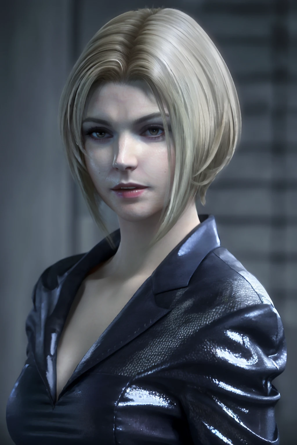 Best quality,masterpiece,ultra high res,(business suit:1.2),benedikta_harman,looking at viewer,upper body,