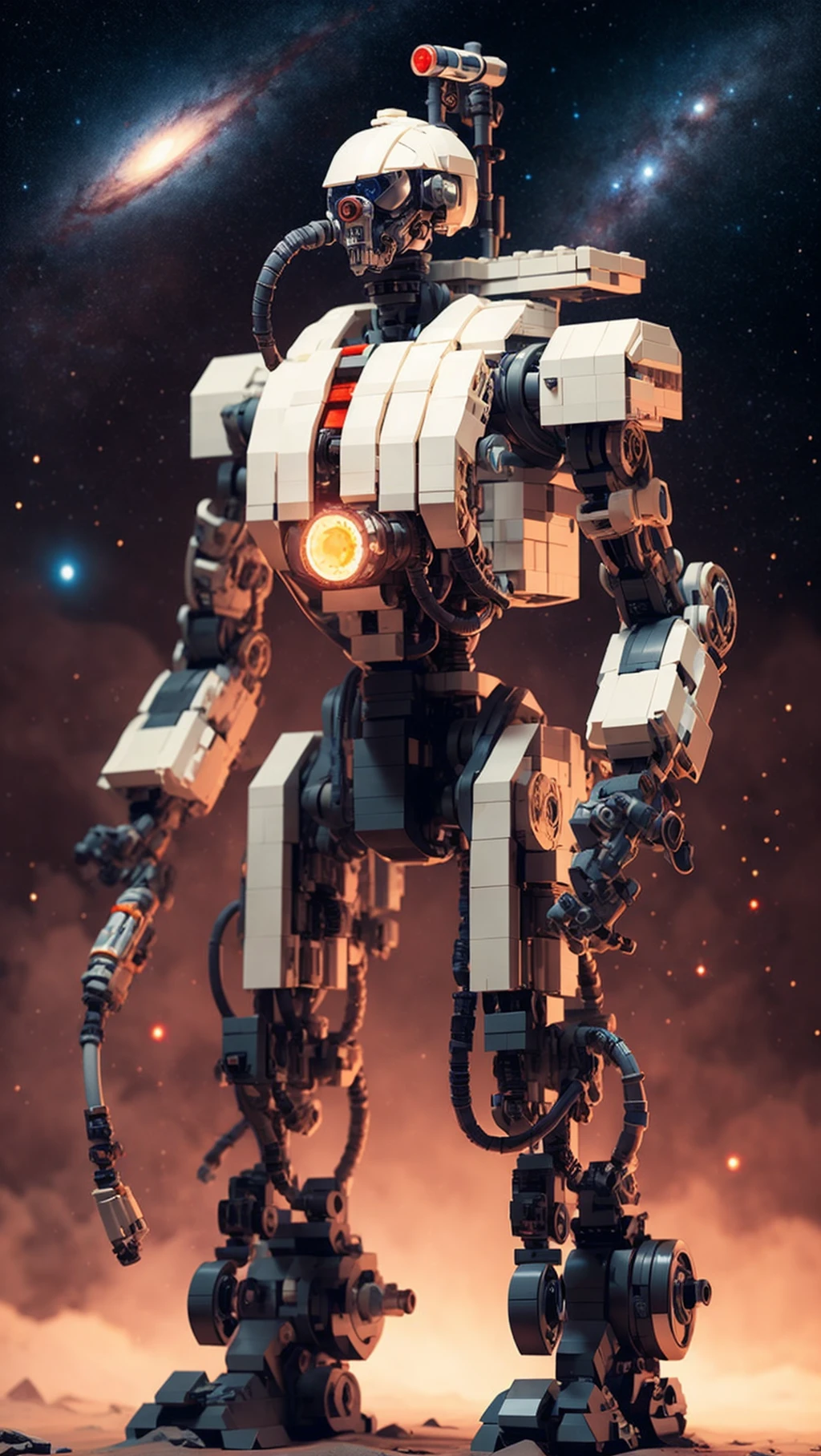 <lora:LegoAIrev:1> LegoAI Terminator, galaxy background